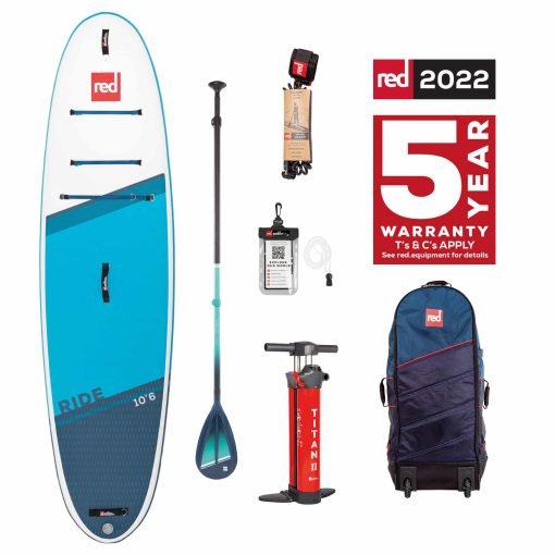 Red Paddle CO Package - 10.6 Ride HT 2022 - Ride 106 Cruiser Tough USA Package - Red paddle co