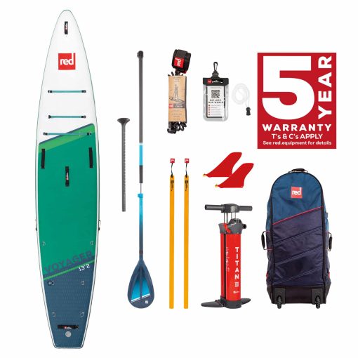 Red Paddle CO Package - 13.2 Voyager Plus HT 2022 - Voyager 132 Hybrid Tough Blue UK Package - RED PADDLE CO