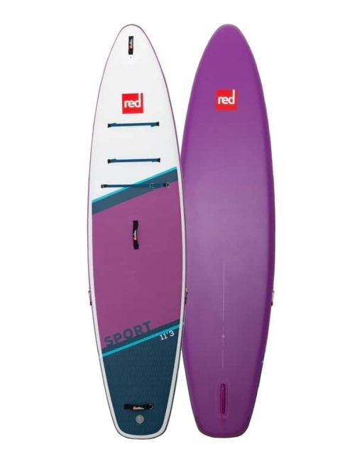 Red Paddle CO Sport 11.3 Purple 2023 - 113 Sport Purple MSL Inflatable Paddle Board Package Paddle Board Red Paddle - Red paddle co