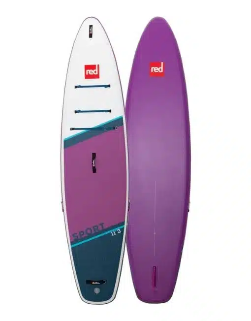 Red Paddle CO Sport 11.3 Purple 2023 - 113 Sport Purple MSL Inflatable Paddle Board Package Paddle Board Red Paddle - Red paddle co