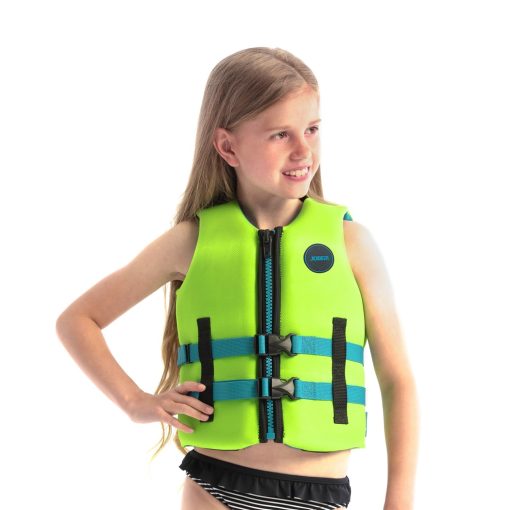 Jobe Neoprene Life Vest Kids Lime Green 2023 - 244921011 zoom - JOBE