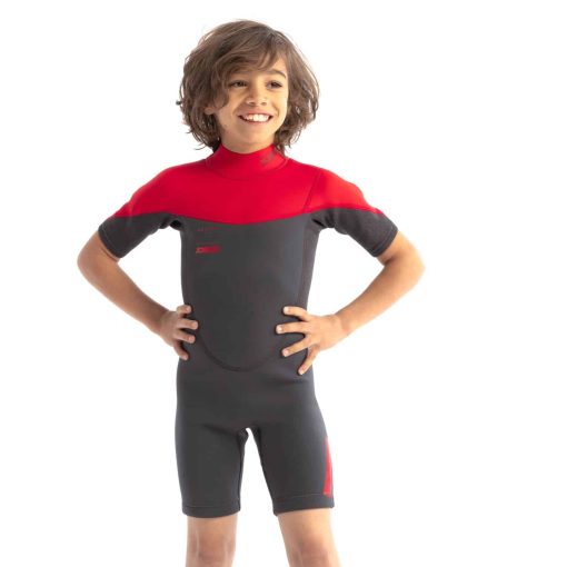 Jobe Boston 2mm Shorty Wetsuit Kids Red 2024 - 303621006 zoom - JOBE