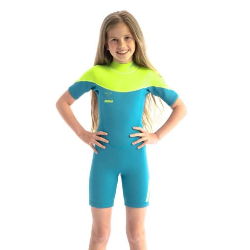 Jobe Boston 2mm Shorty Wetsuit Kids Teal 2024 - 303621008 zoom - Jobe