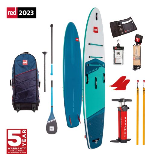 Red Paddle CO Package 12.0 Voyager HT 2023 - VOYAGER 12 0 HYBRID CARBON BLUE - Red paddle co