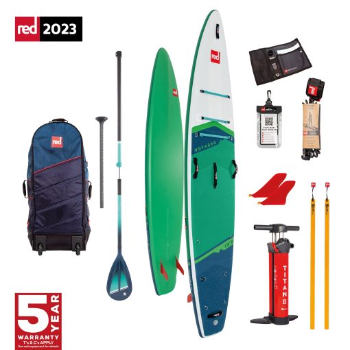 Red Paddle CO Package 13.2 Voyager Plus HT 2023 - VOYAGER 13 2 CRUISER TOUGH BLUE - Red paddle co