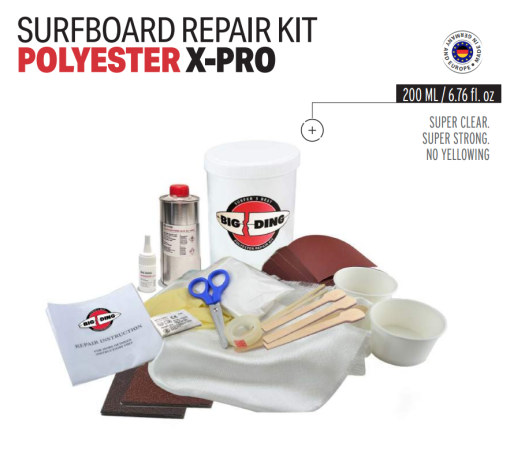 Big Ding Polyester Repair Kit X-Pro - Polyester Repair Kit X Pro - Big Ding