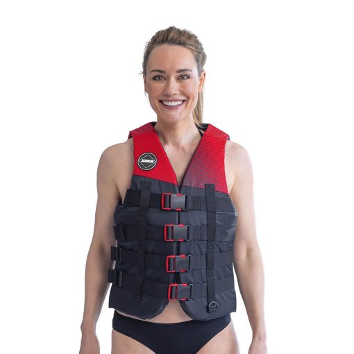 Jobe 4 Buckle Life Vest Red 2024 - 244820005 zoom - Jobe
