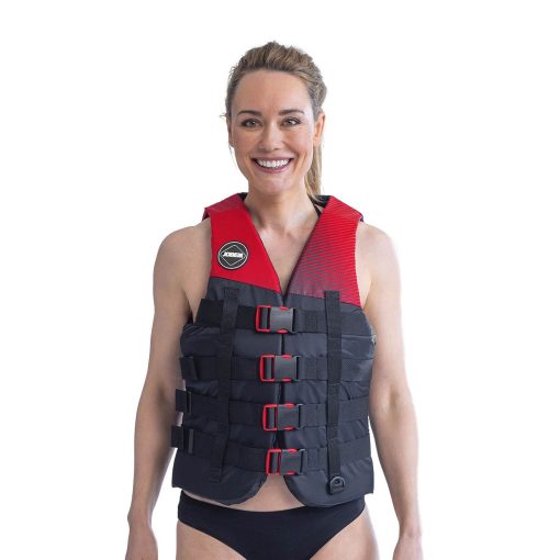 Jobe 4 Buckle Life Vest Red 2024 - 244820005 zoom - JOBE