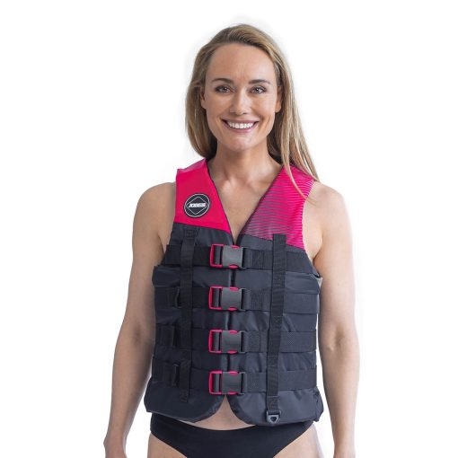 Jobe 4 Buckle Life Vest Hot Pink 2024 - 244820006 zoom - JOBE