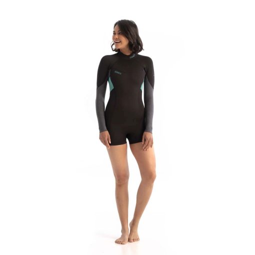 Jobe Sofia 3/2mm Shorty Longsleeve Wetsuit Women Vintage Teal 2024 - 303621012 zoom - JOBE