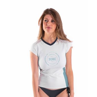 Jobe Rash Guard Shortsleeve Women V-Neck White 2026