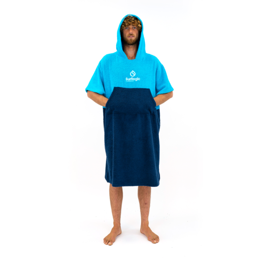 Surflogic Poncho cyan & navy 2024 - 59805 1 - Surflogic