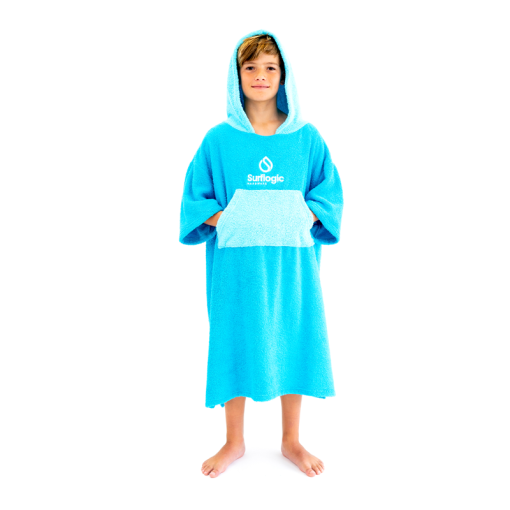 Surflogic Poncho junior cyan & turqoise 2024 - 59806 1 - Surflogic