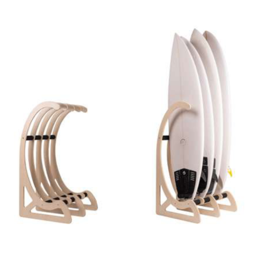 Surflogic Wooden free standing surfboard rack 2024 - 80405 - Surflogic