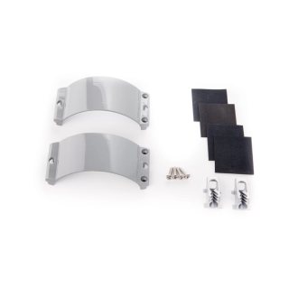 Unifiber 2x Clamcleat CL244/S5  Ash Grey Strap, 4x Screws, 4x Rubber 2024