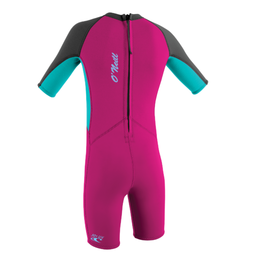O'neill Toddler Reactor-2 2mm Back Zip S/S Spring - Girls 2024 - 4867G DR8 S 2 - Oneill