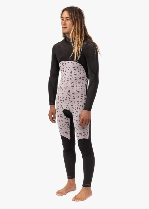 Vissla 7 Seas 4-3 Full Chest Zip-Blk 2025 - 7 SEAS 4 3 FULL CHEST ZIP BLK.1 - Vissla