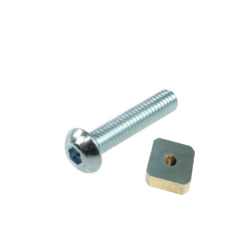 Koalition Vis Inox Tete Hex. + Carre (Par 10 - 0.9 Euro / Pc)