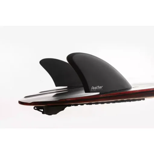 Feather Fins Twin Fins Keel Black / Grey Dual Tab - 132D5CEB B9F7 4FD0 9D99 - Feather fins