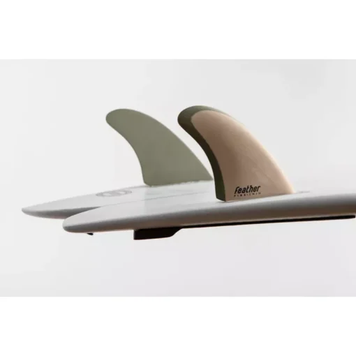 Feather Fins Twin Fins Modern Keel Black/Forest Dual Tab - 16102020 ANI6733 - Feather fins