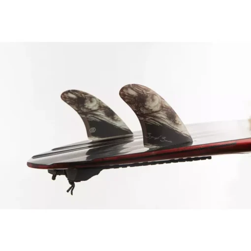 Feather Fins Shaper Series Bugarski Twin Burn Wood Dual Tab - ANI3838 - Feather fins