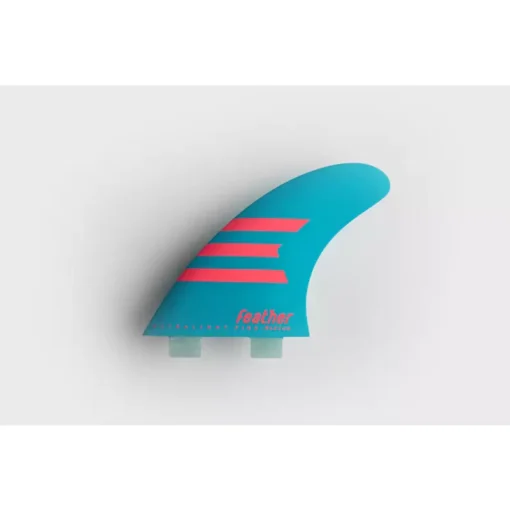 Feather Fins Ultralight Epoxy Light Blue Single Tab - - Feather fins
