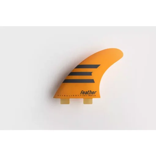 Feather Fins Ultralight Epoxy Orange Dual Tab - - Feather fins