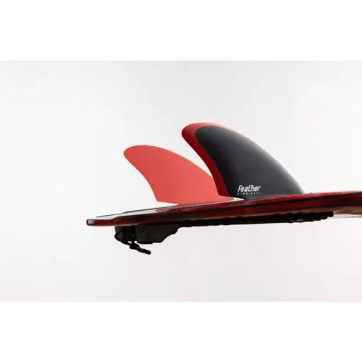 Feather Fins Twin Fins Keel Black / Red Dual Tab - CABREIROA sesion2 - Feather fins