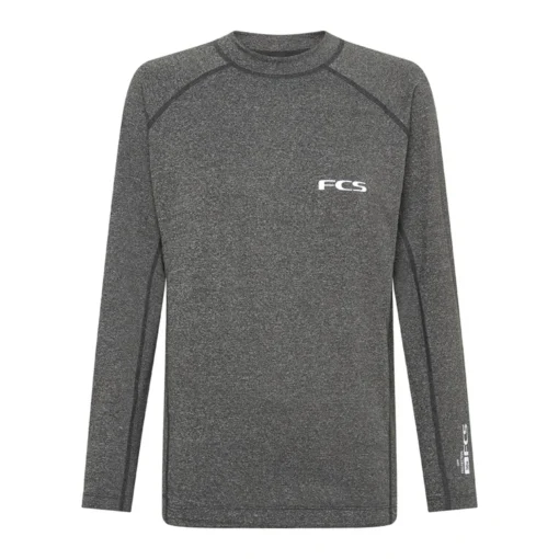 Essential LS Rash Vest 2025 - FCS 2024 Rashie LS HeatherGrey 1200x Copy - FCS