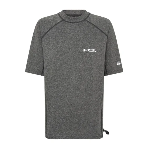 Essential SS Rash Vest 2025 - FCS 2024 Rashie SS HeatherGrey 1200x Copy - FCS