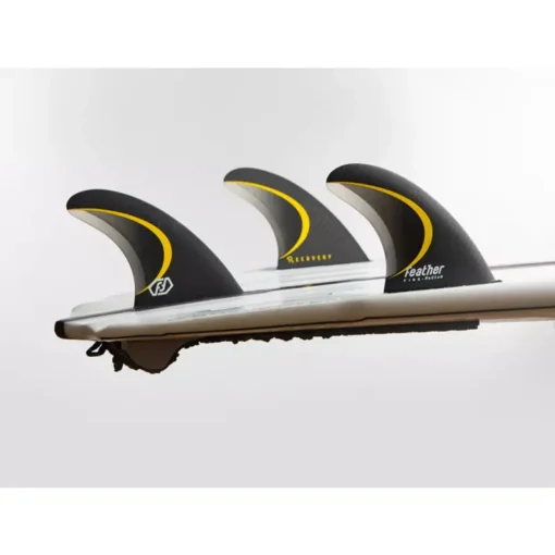 Feather Fins Recovery Fins (Floating) Black Fs2 - Fin Screws 2 - RECOVERY 3 FINS SET - Feather fins