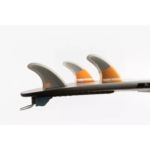 Feather Fins Ultralight Epoxy Hc Blck / Orange Dual Tab - feather fins - Feather fins