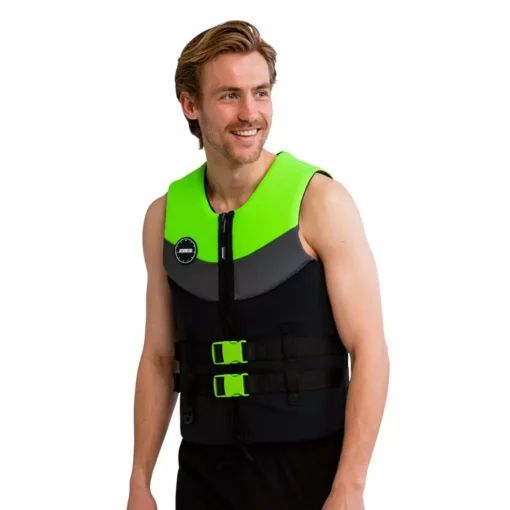 Neoprene Life Vest Men Lime Green - 244922004 zoom - Jobe