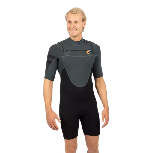 Perth Shorty 3/2mm Chestzipper Wetsuit Men Gray - 303620003 zoom - Jobe