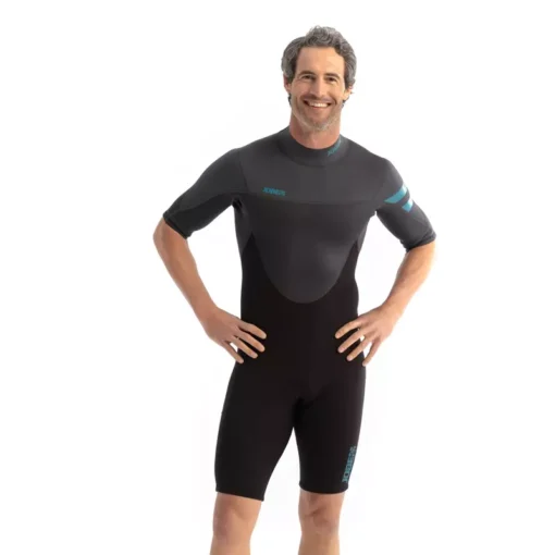 Perth 3/2mm Shorty Wetsuit Men Graphite Gray - 303621002 zoom - Jobe