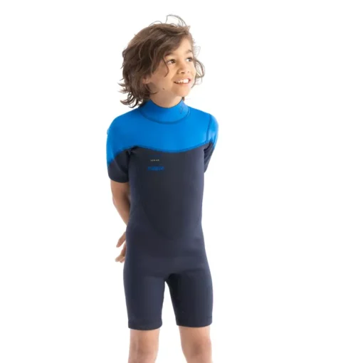 Boston 2mm Shorty Wetsuit Kids Blue - 303621005 zoom - Jobe