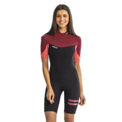 Sofia 3/2mm Shorty Wetsuit Women Rose Pink