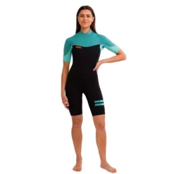 Sofia 3/2mm Shorty Wetsuit Women Vintage Teal