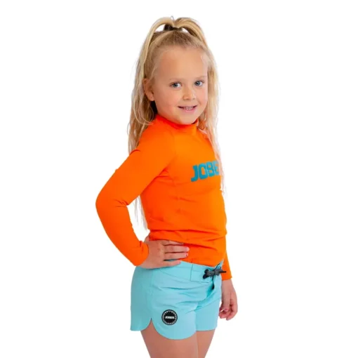 Rash Guard Longsleeve Kids Fire Orange - 544223001 zoom - Jobe