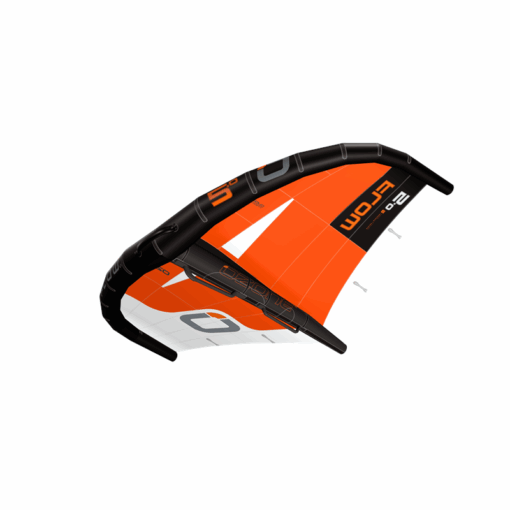 Ozone Flow Wing With Bag And Waist Leash - Flow Orange 1 - Ozone