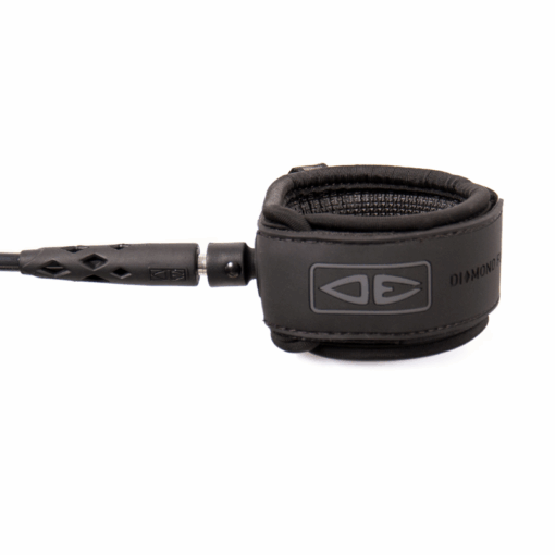 O&E Regular Moulded Surfboard Leash - LR60 Diamond Flex REGULAR 6 Surfboard leash black 22 A - Ocean Earth