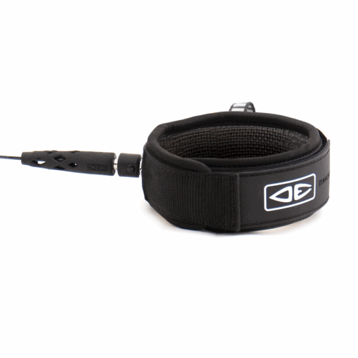 O&E SUP Longboard Reg Knee Coil - LSK90 Diamond Flex SUP Coil KNEE 9 leash black 22 - Ocean Earth