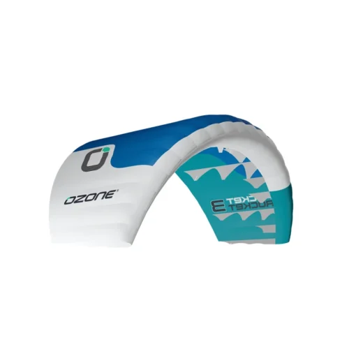 Ozone Pocket Rocket Parawing With Control System And Bag - Pocket Rocket Marine Blue Emerald White 2 - Ozone
