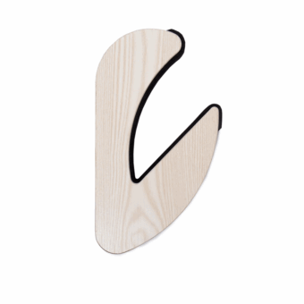 O&E Timber Wall Display Rack