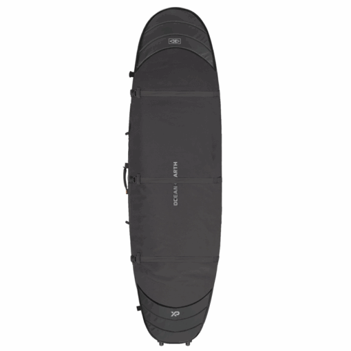 O&E Double Wheel Hypa Longboard Bag - SCLB02W H HYPA Longboard Travel Cover 2 Board WHEEL black side1 - Ocean Earth