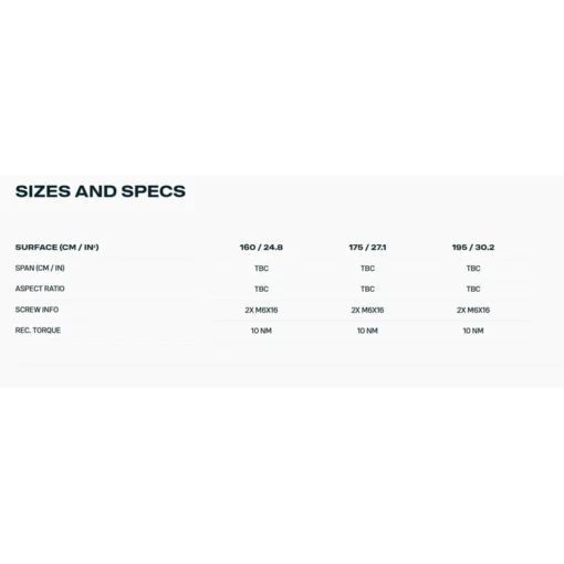 Duotone Back Wing Stabilizer PX 2025 - Back Wing Stabilizer PXSpecs 1 - Duotone