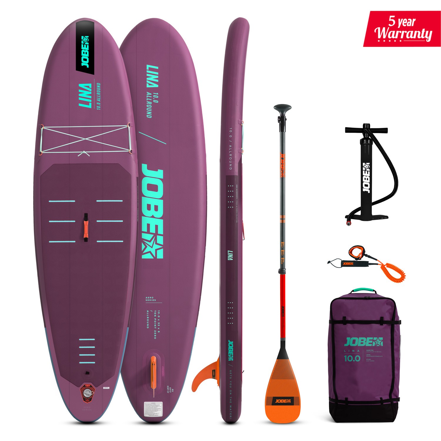 486425003-zoom Jobe Aero Lina SUP Lite Board 10.0 Package 2026 - Imagen 1