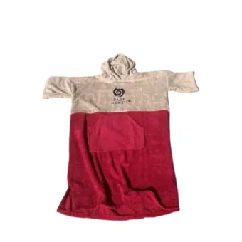 Radz Poncho Towel Sand/Burdeos