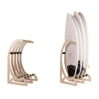 Surflogic Wooden free standing surfboard rack