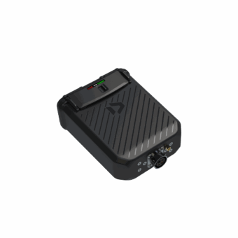 Duotone battery box with antenna plug